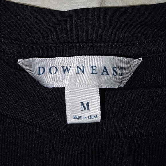 Faux Leather Trim Pocket Striped Long Sleeve - Picture 7 of 7